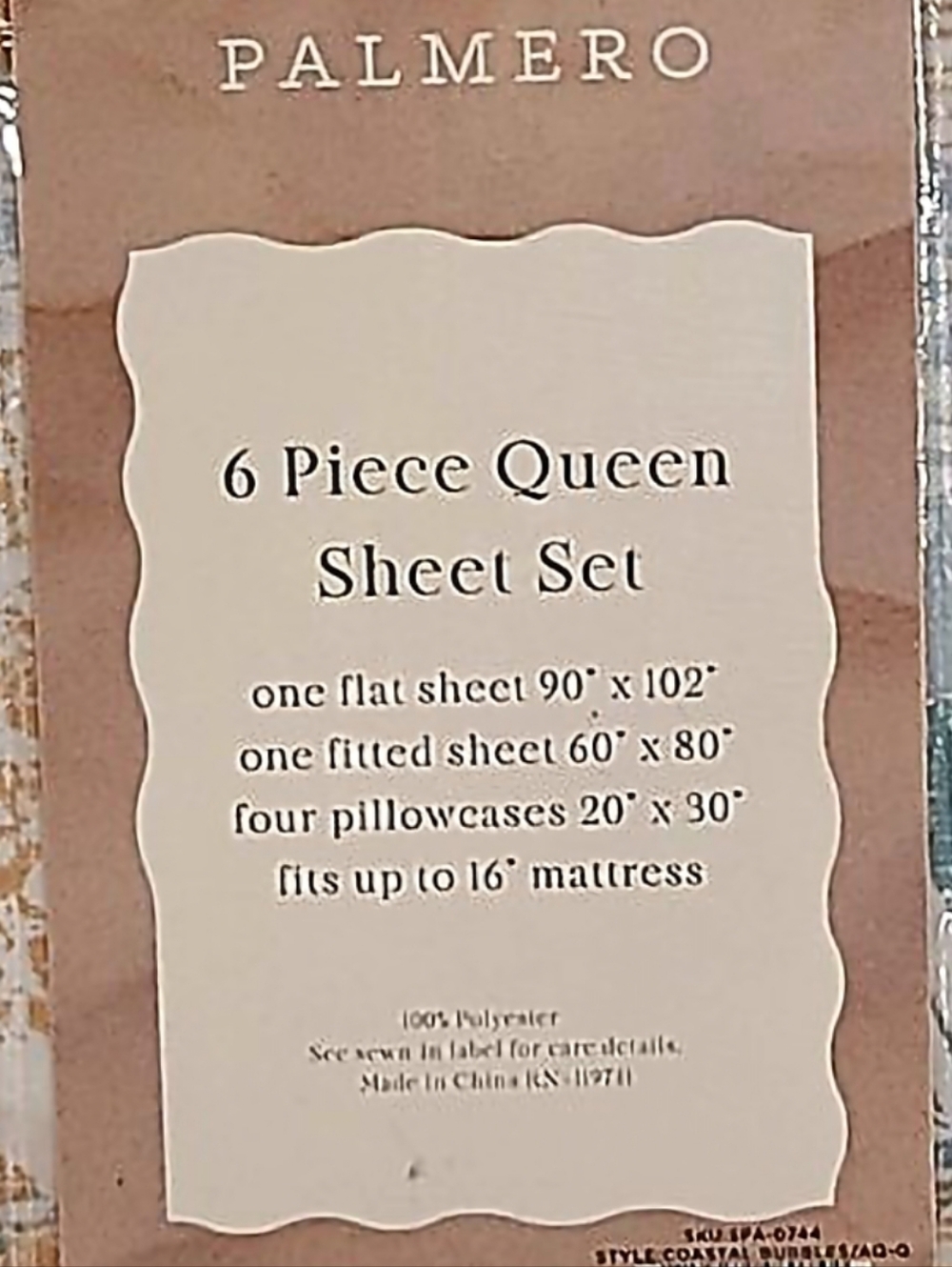 6pc Coastal Palm Leaf Tropical Sunset Queen Bed Sheets 4 Pillowcases Decor Set - Picture 3 of 9
